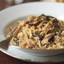 Risotto with Leeks, Shiitake Mushrooms, and Truffles - 2017 Private Reserve Red
