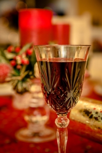 Holiday Glass of Wine