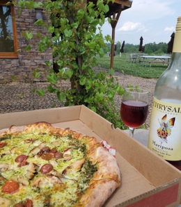 Pizza & Wine. Perfect!