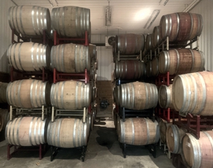 Barrels of Red Wine