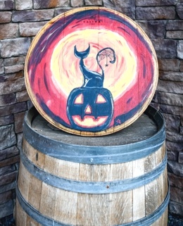Painted Barrel Head
