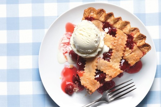 Classic Sour Cherry Pie with Lattice Crust - 2016 Borboleta