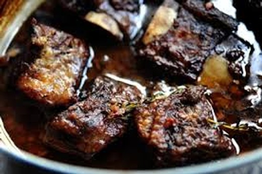 Red Wine Braised Short Ribs - 2013 Tannat