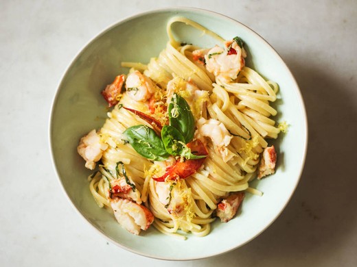 Lobster Linguini with White Wine Sauce - 2015 Viognier