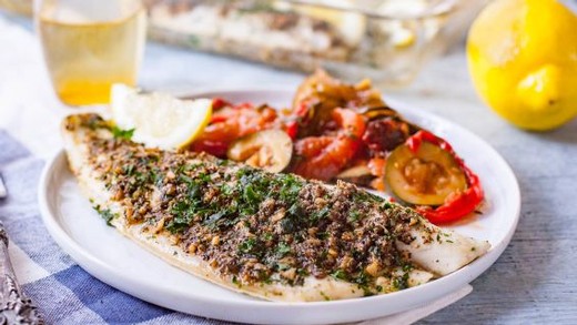 Simple Oven-Baked Sea Bass - 2018 Albarino