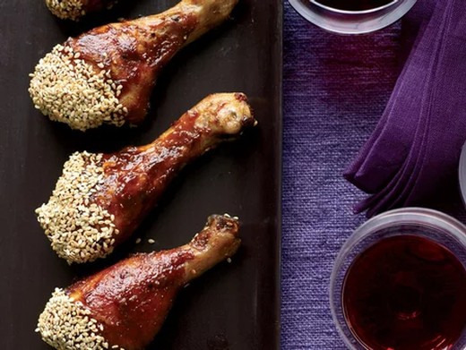 Chicken Drumsticks with Asian Barbecue Sauce - 2018 Sarah's Patio Red
