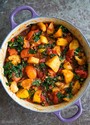 Roasted Root Vegetables with Tomatoes and Kale - 2014 Norton Estate Bottled