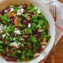 Kale, Cranberry and Almond Salad with Goat Cheese - 2015 Private Reserve Red