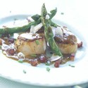 Pan-seared Scallops with Asparagus and Pancetta - 2016 Private Reserve White